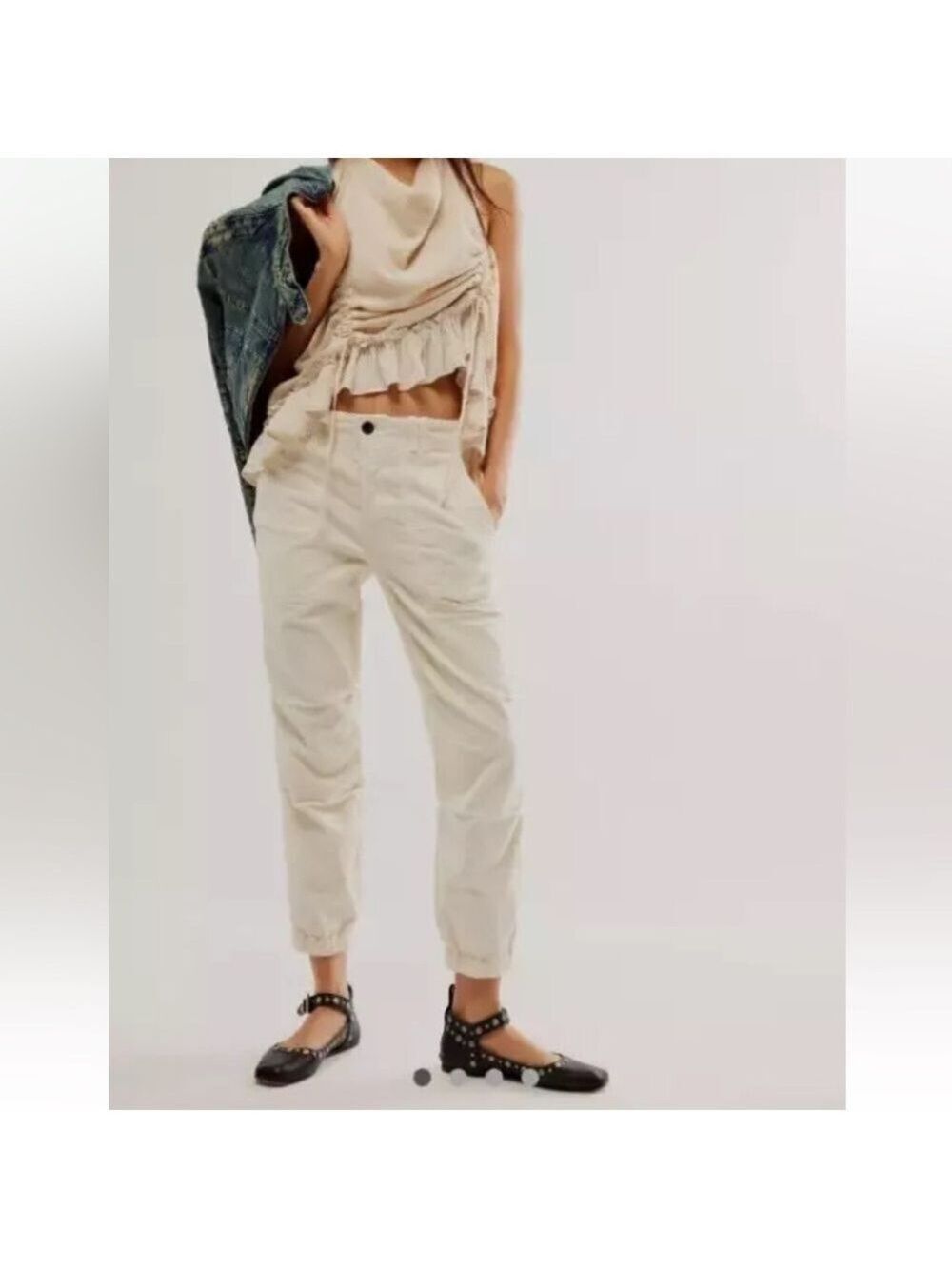 Citizens Of Humanity Agni Utility Corduroy Pants Ivory 29 NWT